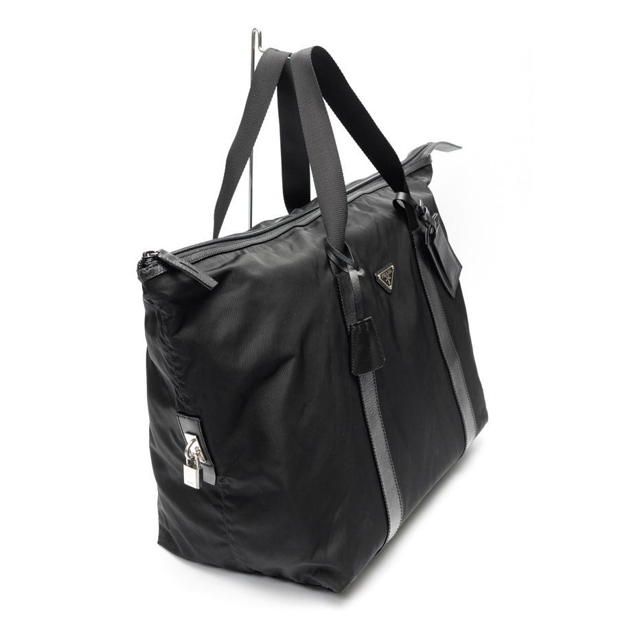 プラダ ナイロンxサフィアーノ ダッフルバッグ ボストンバッグ 2VC796 PRADA（プラダ） ナイロンx サフィアーノレザー ダッフルバッグ