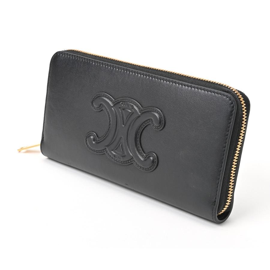 CELINE セリーヌ キュイル トリオンフ ラージ ジップウォレット CELINE セリーヌ キュイル トリオンフ ラージ ジップウォレット