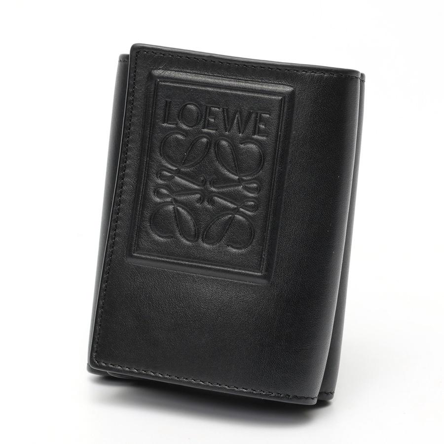 【りゅーた】LOEWE トライフォールドウォレット　ブラック三つ折り財布 LOEWE（ロエベ） トライフォールド ウォレット / 三つ折り財布