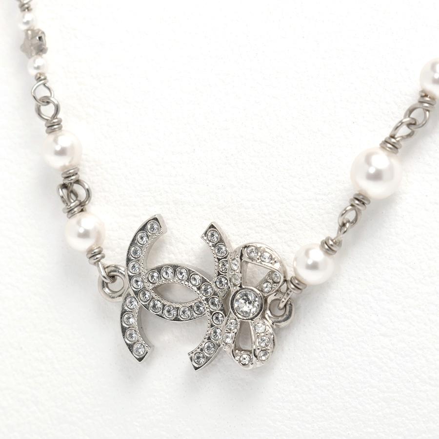CHANEL シャネル ココマーク リボンモチーフ ネックレス AB9242 / A24  