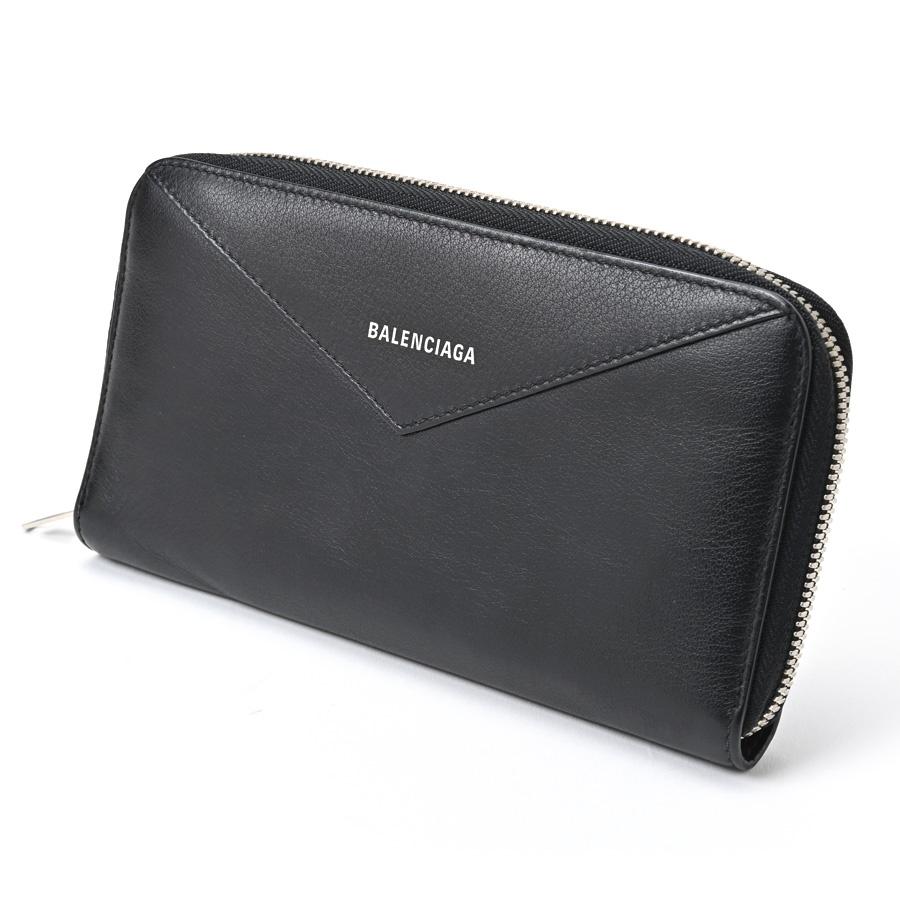 【BALENCIAGA】長財布 ペーパーコンチネンタル レザー ラウンドジップ BALENCIAGA】長財布 ペーパーコンチネンタル レザー ラウンド