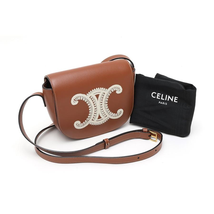 CELINE（セリーヌ） フォルコ キュイル トリオンフ ショルダーバッグ 