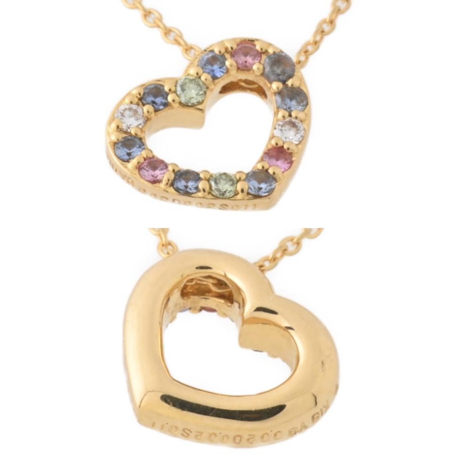 ポンテヴェキオ　ネックレス  グリーンダイヤ/カラーサファイア/ダイヤモンド K18KG イエローゴールド【中古】L-156633　新入荷 | Ponte Vecchio | 04