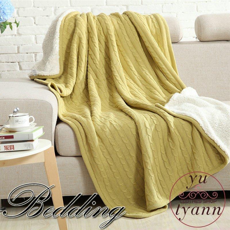 ブランケット 北欧 毛布 150 0cm 裏起毛 ニット 暖かい 厚手 裏起毛 単品 オールシーズンケット 寝具 無地 秋冬 洗える 暖かい おしゃれ シンプル 丸洗い キレイメ 新生活 Tomfe7 富福ストア