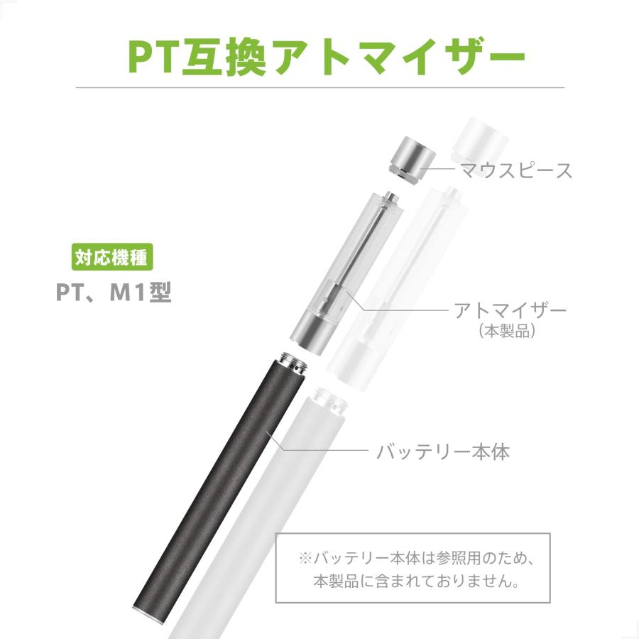 電子タバコ アトマイザー VAPE カートリッジ 互換品 タンク5個入り 