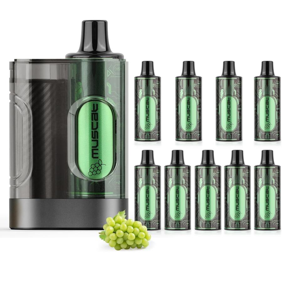 電子タバコ 使い捨て VAPE マスカット風味 大容量 50000回吸引可能