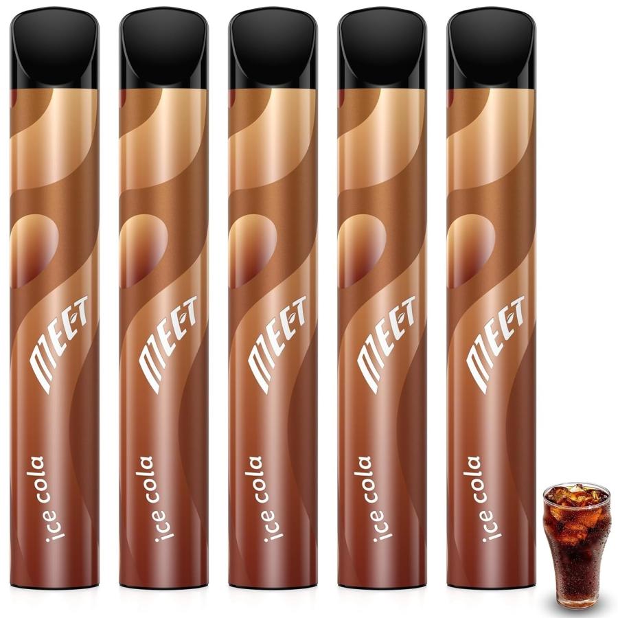 電子タバコ 使い捨て VAPE コーラ 5本入り 7500回吸引可能 ベイプ本体