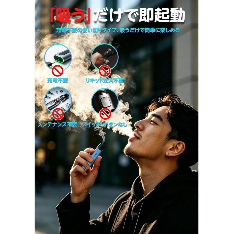 電子タバコ 使い捨て VAPE 13本入り 1本2000回可能 大容量 13風味揃い