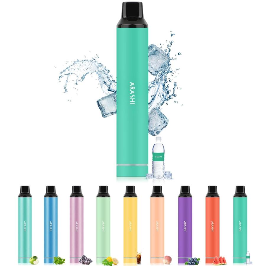 電子タバコ 使い捨て VAPE ミネラルウォーター 5000回使用可能 大容量 持ち運び シーシャー 水蒸気たばこ 禁煙 ニコチンタールゼロ 爆煙 ベイプ O4Plus型 ARASHI（Yahoo!・富潤公式通販）