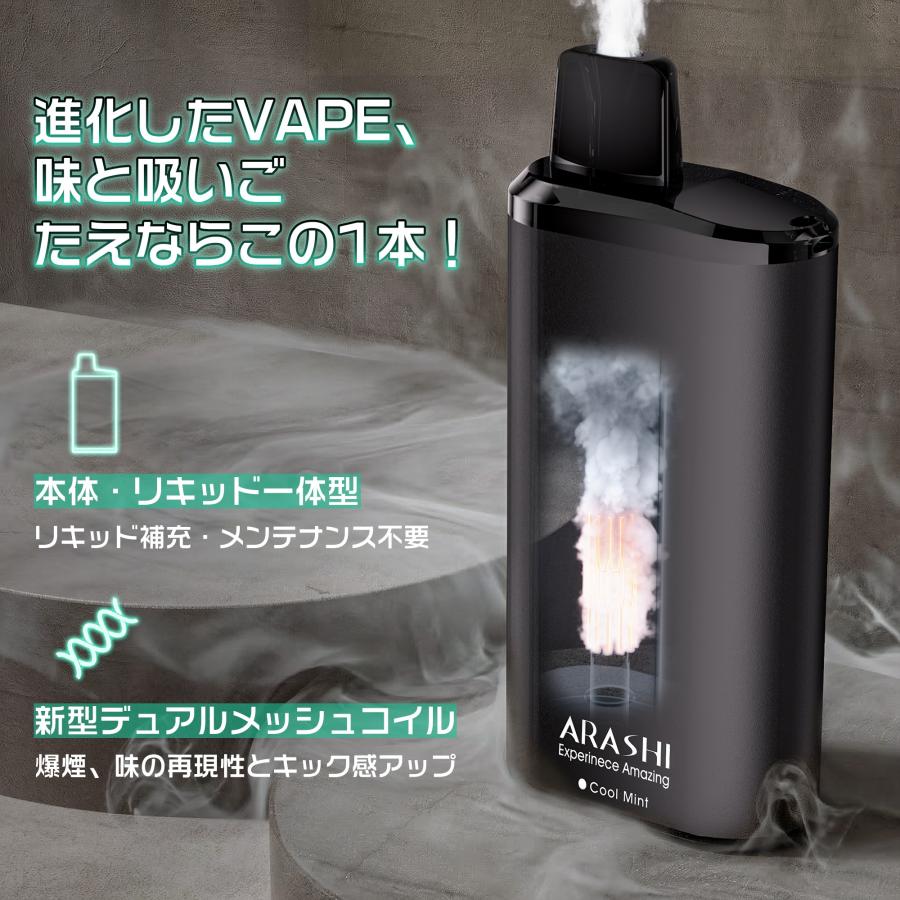 電子タバコ 使い捨て VAPE アイスミント 約16000回吸引可能 大容量