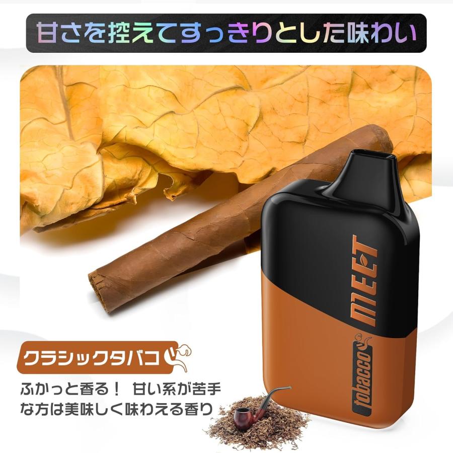 電子タバコ 使い捨て VAPE トリプルミント 1本18000回吸引可能 2点入り