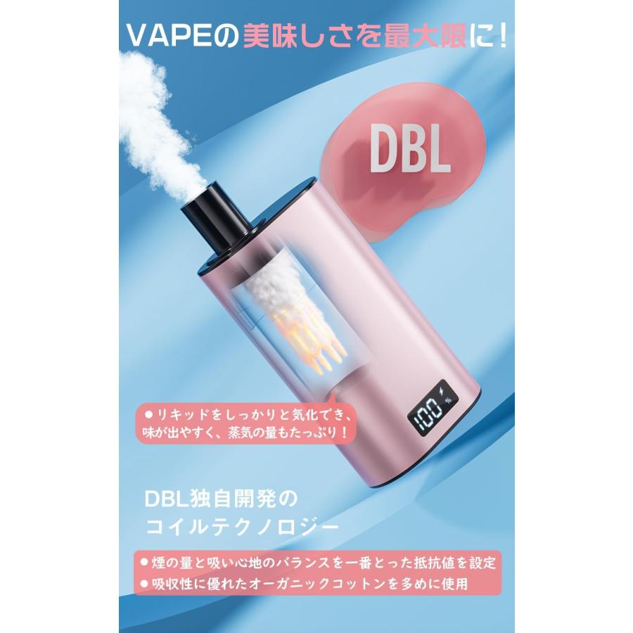 電子タバコ 使い捨て VAPE 25000回吸引可能 大容量 5POD入り