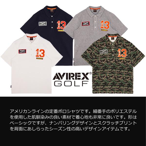 AVIREX GOLF シーズナルポロシャツ AVG3F-AP14 シャツ  23FW アヴィレックス ゴルフ アビレックス｜tomikichi｜10