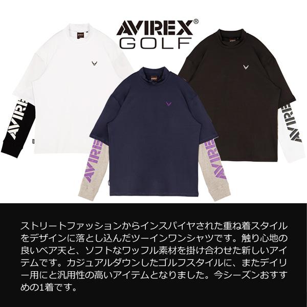 AVIREX GOLF ツーインワンハイブリットモックシャツ AVG3F-AP6 シャツ  23FW アヴィレックス ゴルフ アビレックス 「ネコポス便送料無料！」｜tomikichi｜10