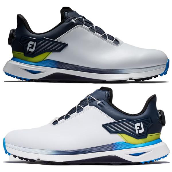 FJ Pro SLX ボア ゴルフシューズ ホワイト/ネイビー FootJoy 24 フットジョイ FJ PRO SLX BOA プロSLX ボア ホワイト