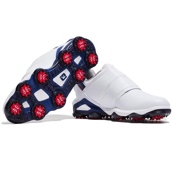 FootJoy（フットジョイ） FJ TOUR ALPHA FJ ツアーアルファ トリプルボア ゴルフシューズ ホワイト×ネイビー×レッド ...