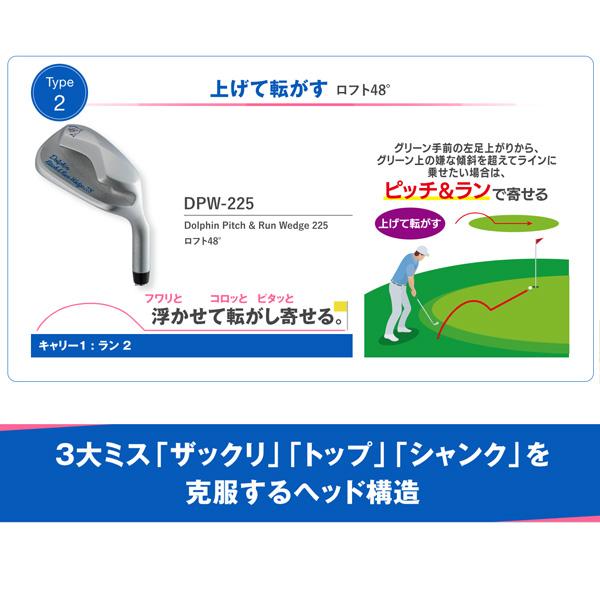 Dolphin Wedge キャスコ ドルフィン ピッチ＆ラン ウェッジ DPW-225