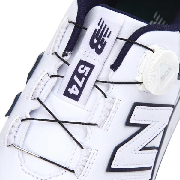 ニューバランス ゴルフシューズ 574 v3 SL BOA(R) G ホワイト/ネイビー  スパイクレス  NEW BALANCE GOLF UGBS574G｜tomikichi｜08