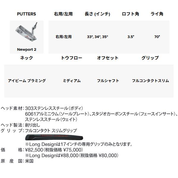 SCOTTY CAMERON タイトリスト スコッティキャメロン スタジオスタイル