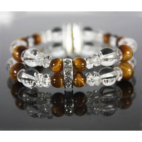 スモーキークオーツとゴールドタイガーアイと水晶！ズーンとくる