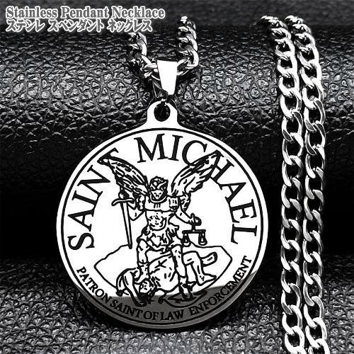 大天使ミカエル　 バチカン市国のネックレス　 着けっ放しOK 大天使ミカエル バチカン市国のコインネックレス 着けっ放しOK