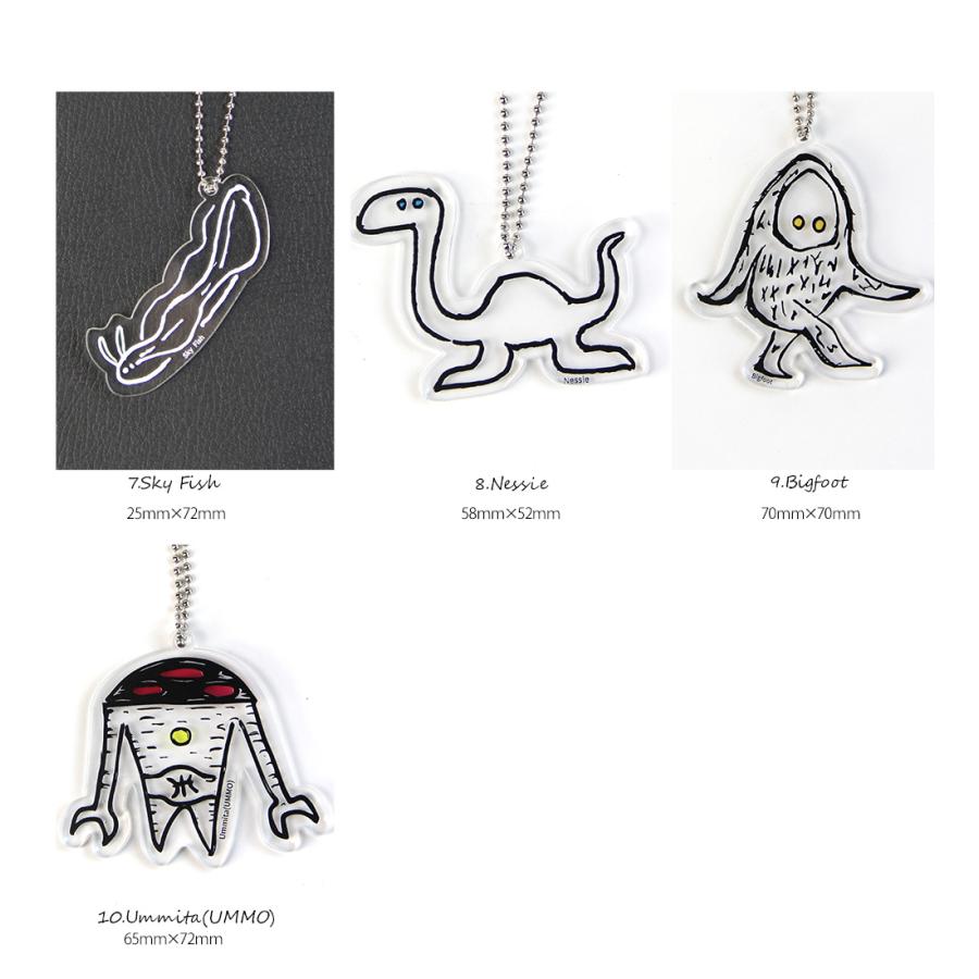 UMA 未確認生物 キーホルダー デザイン ユーマ フラットウッズ