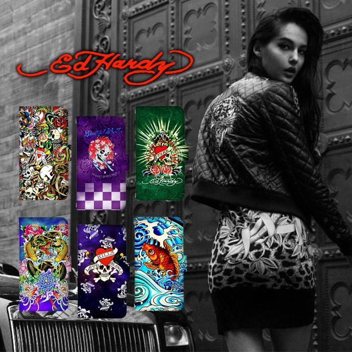 Ed Hardy スマホケース 全機種対応 手帳型 iPhone ケース AQUOS Ed Hardy スマホケース 全機種対応 手帳型 iPhone ケース AQUOS