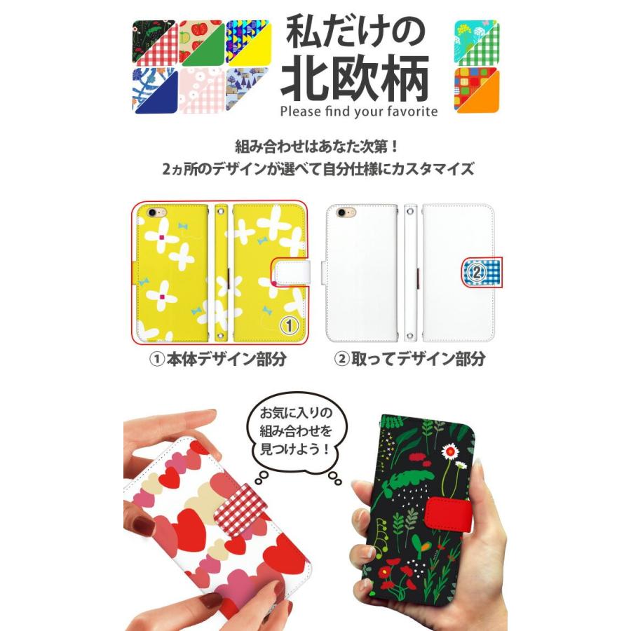 iPhone6S ケース 手帳型 スマホケース アイフォン iphone6s デザイン 北欧柄 かわいい｜tominoshiro｜02