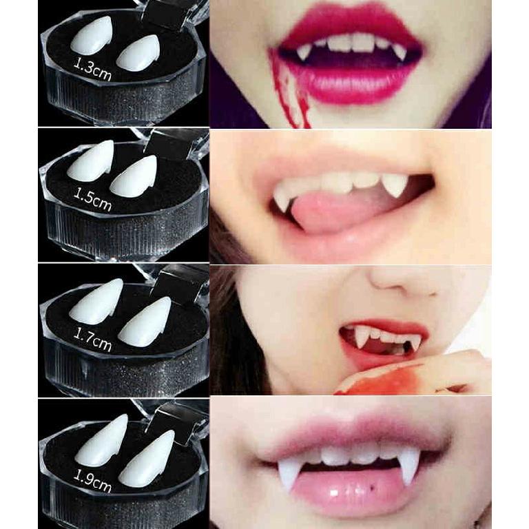 最大46%OFFクーポン 吸血鬼 歯 牙 ヴァンパイア コスプレ ハロウィン 八重歯 つけ歯 3種