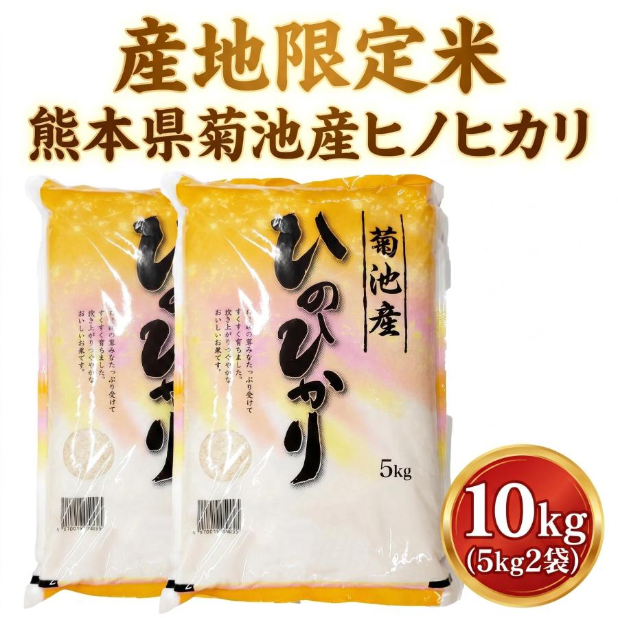ヒノヒカリ お米 米 10kg 白米 送料別 最短 熊本県 菊池産 ひのひかり