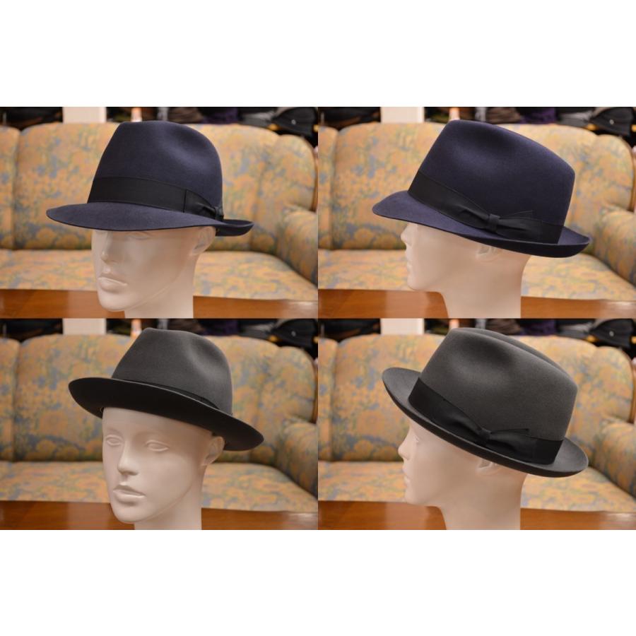Borsalino ボルサリーノ QS ファーフエルト ハット ロゴ無し Borsalino ボルサリーノ QS ファーフエルト ハット ロゴ無し