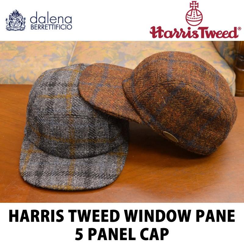 Dalena ダレーナ ハリスツイード ウィンドペン 5パネル ジェット