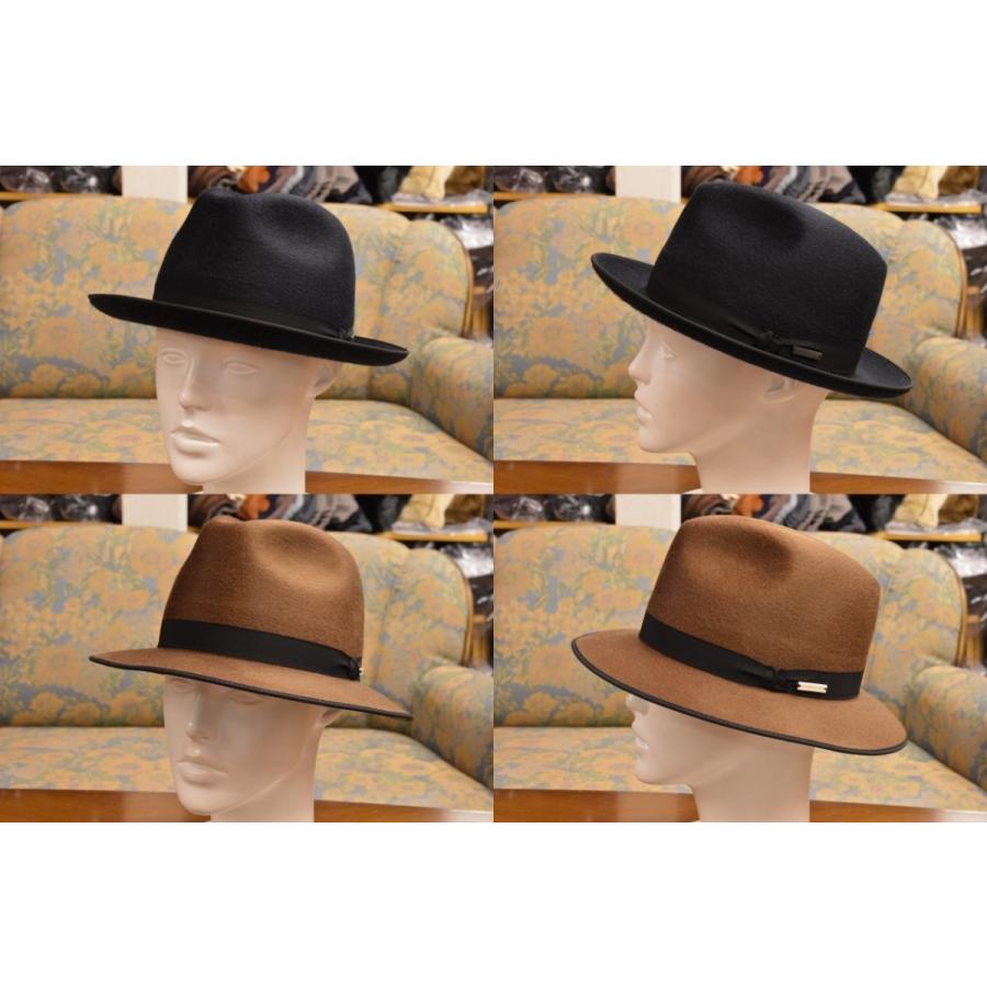 Luca Della Lama メンズ レディース フェルト ハット カシミヤフェルト