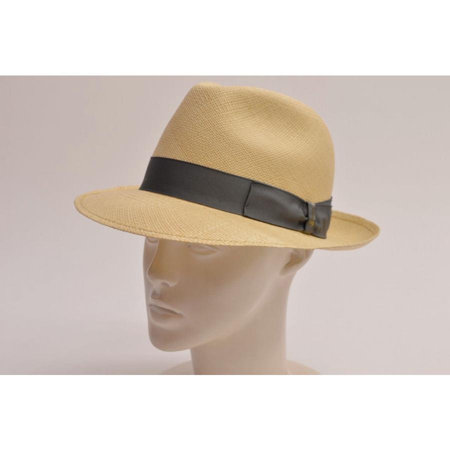 Borsalino ボルサリーノ パナマハット PANAMA QUITO パナマキート ナチュラル系 布スベリ （つば約5.5〜6.5cm 55〜62cm）｜tomiyahat｜11