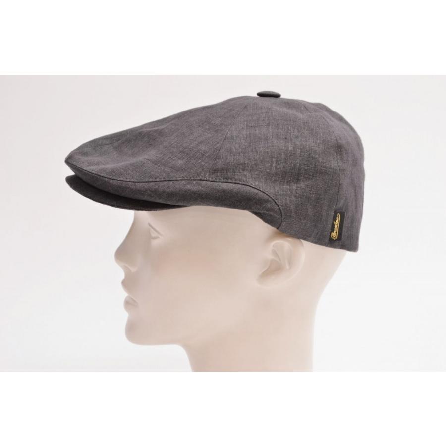 Borsalino ボルサリーノ リネン麻 100% 6枚はぎハンチング つば