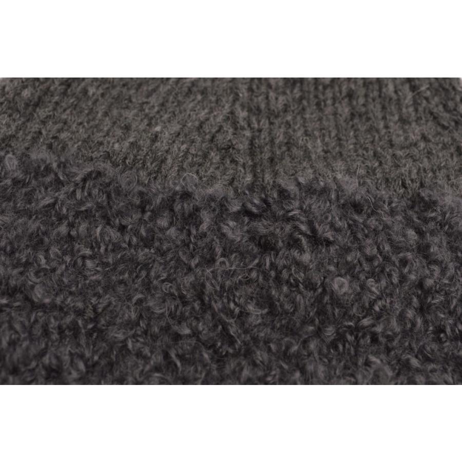 GREVI イタリア製　帽子　ウール、アルパカ混 GREVI（グレヴィ） アルパカ ミックス ウール 三角 ニット帽 ワン