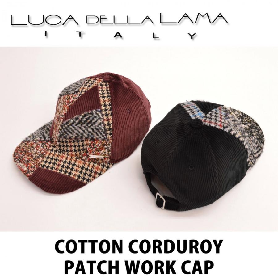 Luca Della Lama コットンコーデュロイ パッチワーク デザイン