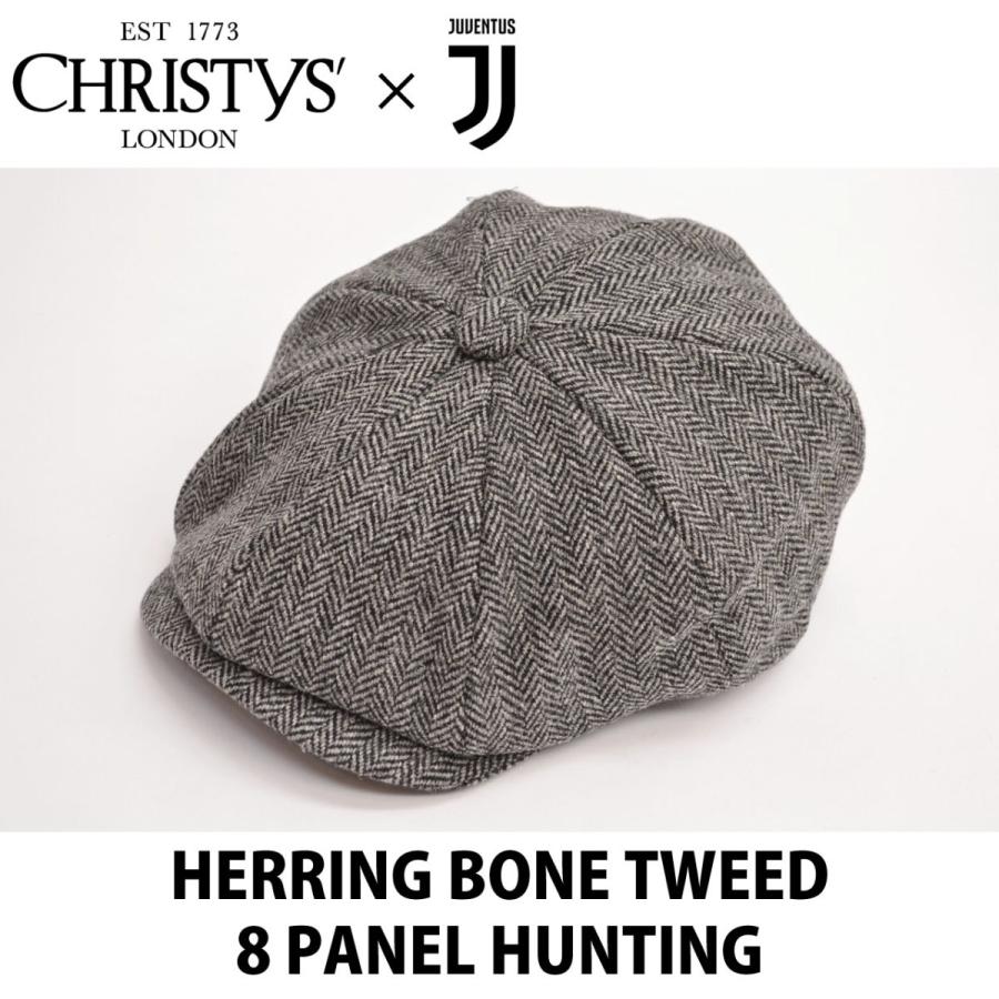 Christys クリスティーズ Juventus ユヴェントス公式 ヘリンボーン ツイード 8枚はぎ ハンチング Juventus Fc 8 Piece Www Felemax Com Ar