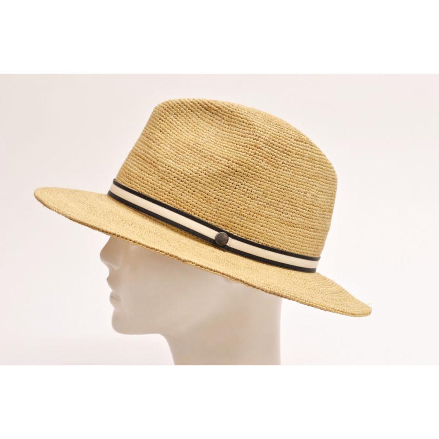 Borsalino ボルサリーノ Argentina アルジェンティーナ ラフィア かぎ編み ポケッタブル ローラーハット つば約6〜6.5cm 56〜61cm｜tomiyahat｜19