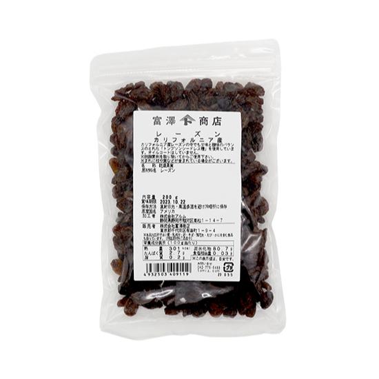 富澤商店 ＜5月のセール品＞レーズン（カリフォルニア） / 200g 公式