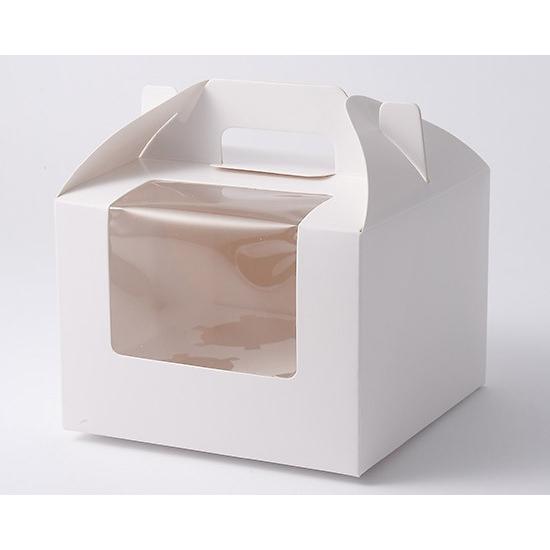 手提ケーキカップ箱 窓付 4ヶ用 1枚 Tomiz 富澤商店 お菓子箱 カップケーキボックス Tomiz 富澤商店 通販 Paypayモール