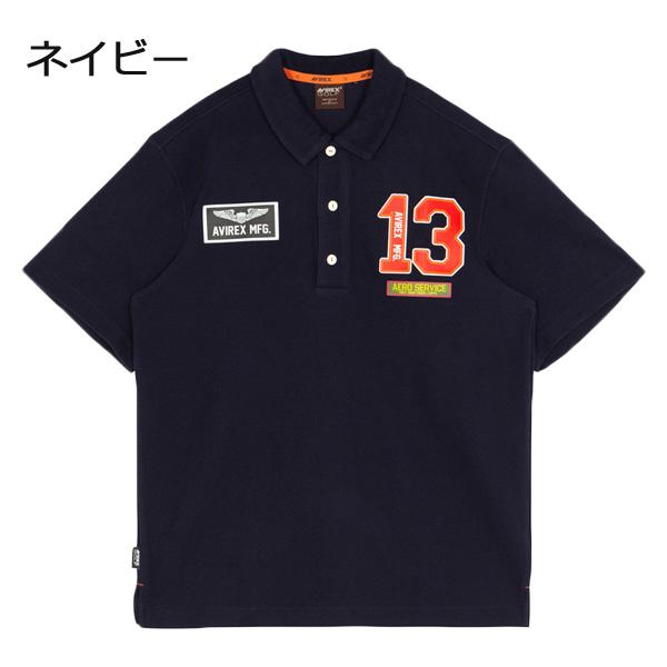 「アヴィレックス ゴルフ」ボックスシルエット ポロシャツ ゴルフウェア M AVIREX（アヴィレックス） AVIREX GOLF シーズナルポロシャツ AVG3F