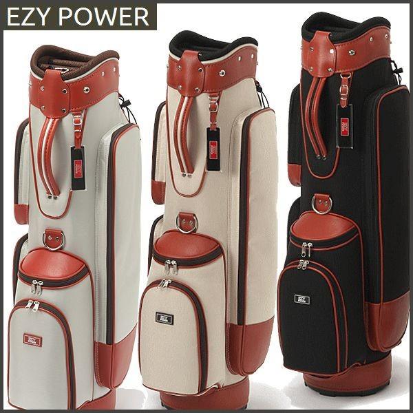 Ezy Power 無地シンプル イージーパワー ゴルフ用バッグ Power 帆布風キャディバッグ コンパクトモデル