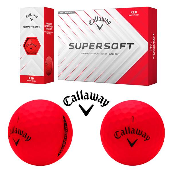 SUPERSOFT callaway ゴルフボール 1ダース 【レッド】キャロウェイ