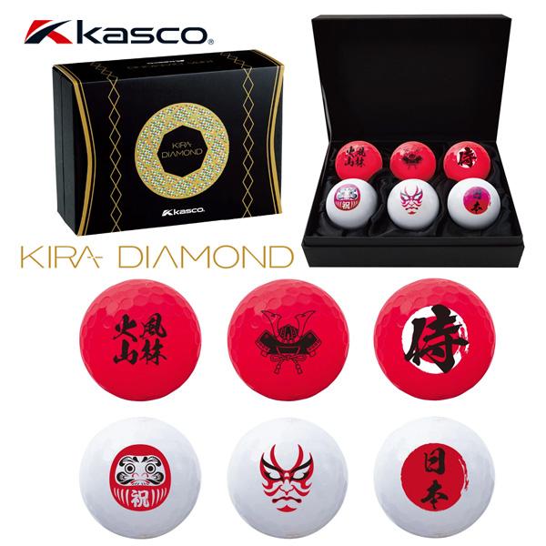 Kasco KIRA DIAMOND ゴルフボール 5ダース60個入 KIRA キャスコ キラ ダイヤモンド ゴルフボール 紅白 Kasco DIAMOND JP