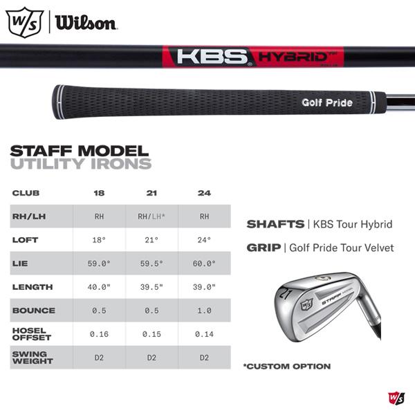 Wilson STAFF MODEL FERS UTILITAIRES 2 KBS Tour Hybrid Flex-S