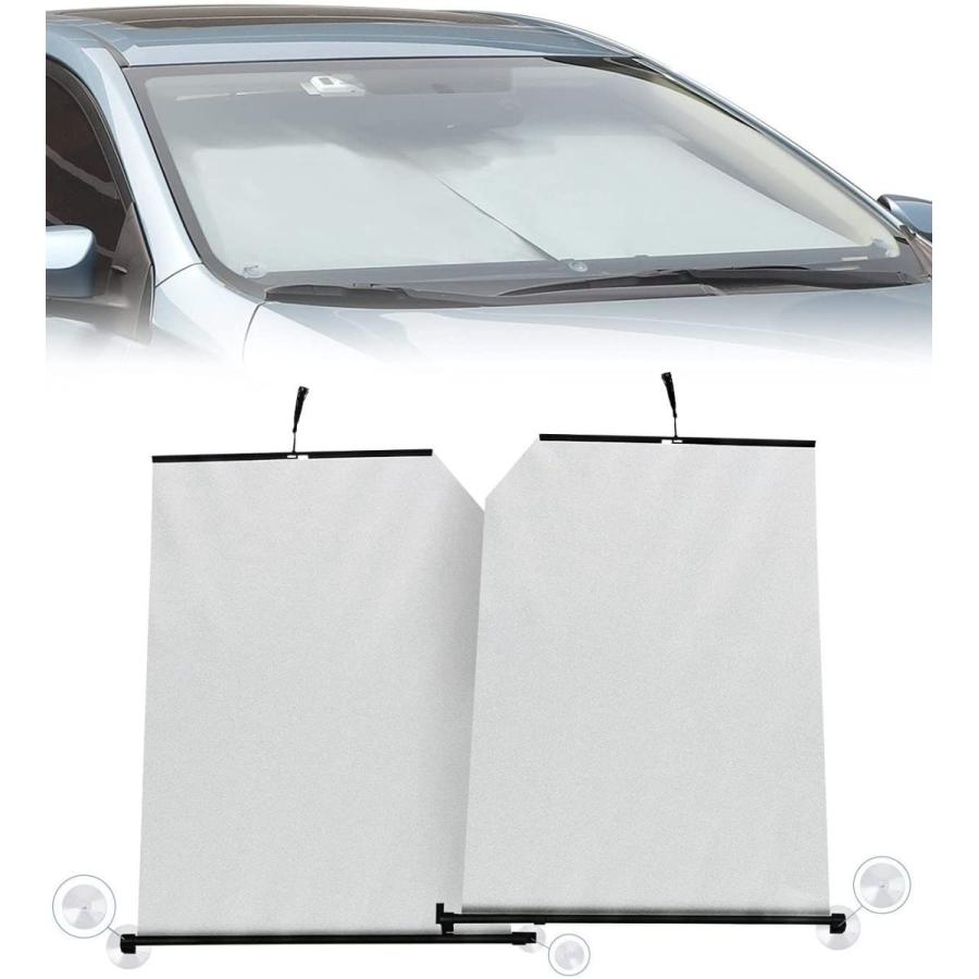 Anesty サンシェード 車 フロント 車用サンシェード 日除け 自動伸縮式 遮光シートサイズ変更可 吸盤取り付け式が簡単 折り畳み式収納 トミーストア 通販 Yahoo ショッピング