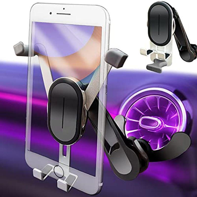 メルセデス ベンツ 車 スマホホルダー スマホスタンド Lifmagic 車載ホルダー Mini 重力版 丸型 エアコン