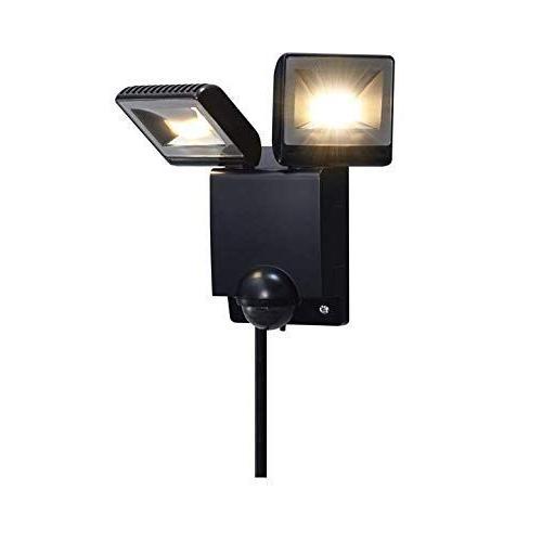 オプテックス LEDセンサーライトON OFFタイプ LA-23(BL)ブラック2灯型