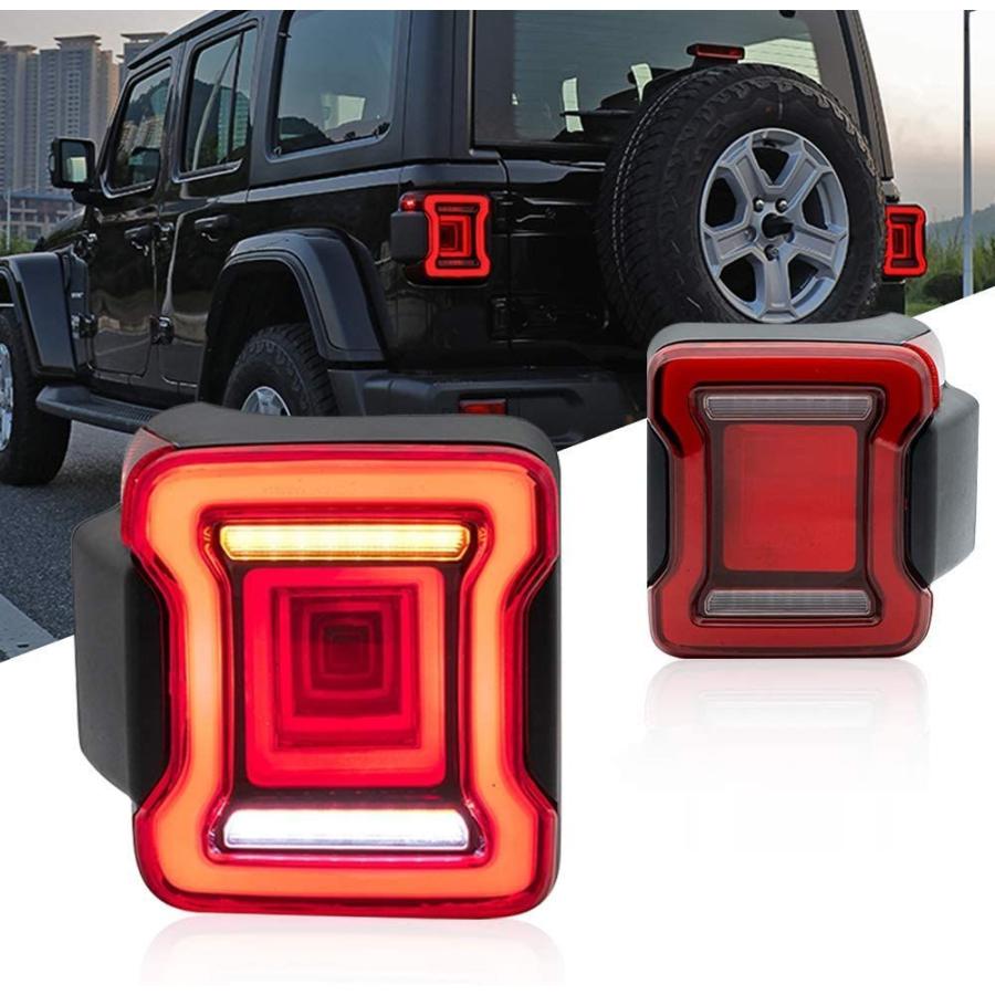 現金特価 Luyun ジープ Jlラングラー テールランプ Led テールライト新品 日本向け仕様 流れるウィンカー ブレーキ バック 多機能２点セッ 激安の Www Thedailyspud Com